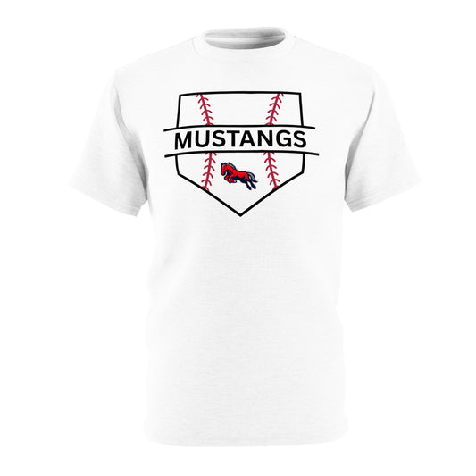 Mustangs Home Plate Unisex Adult Tee
