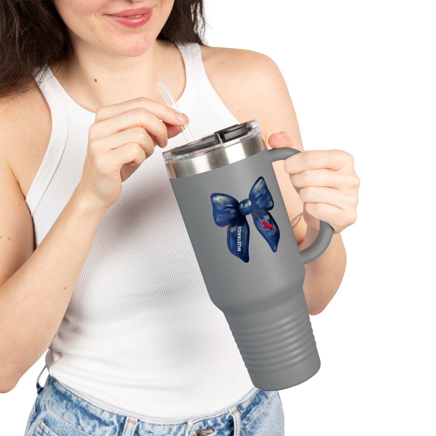 Mustangs Personalized Insulated Travel Mug - 40oz