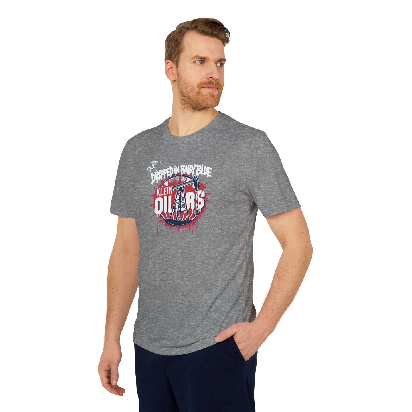 Adidas- Dripped in Blue Adult Unisex Sport T-Shirt