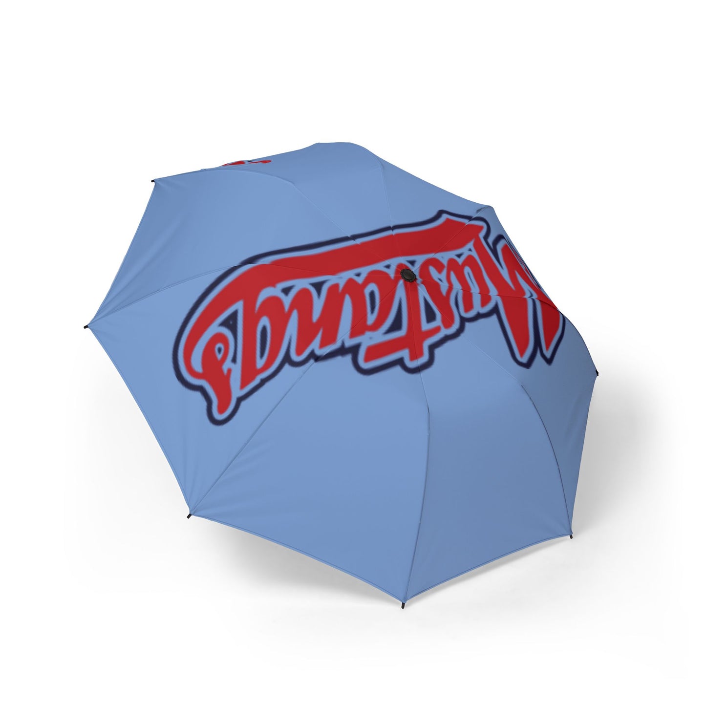 Mustangs Chic Semi-Automatic Foldable Umbrella - Perfect for Game Day