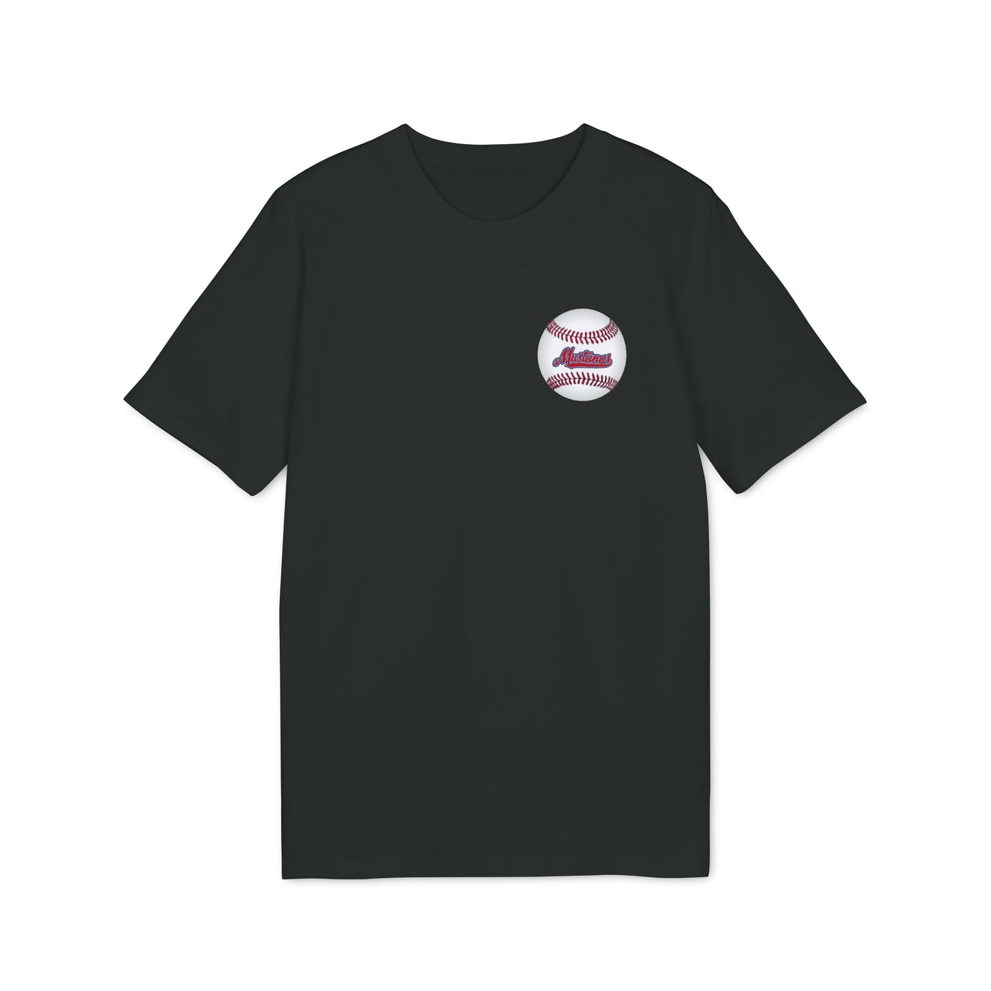 Mustangs Graffiti Unisex Baseball Team T-Shirt ~ Cotton