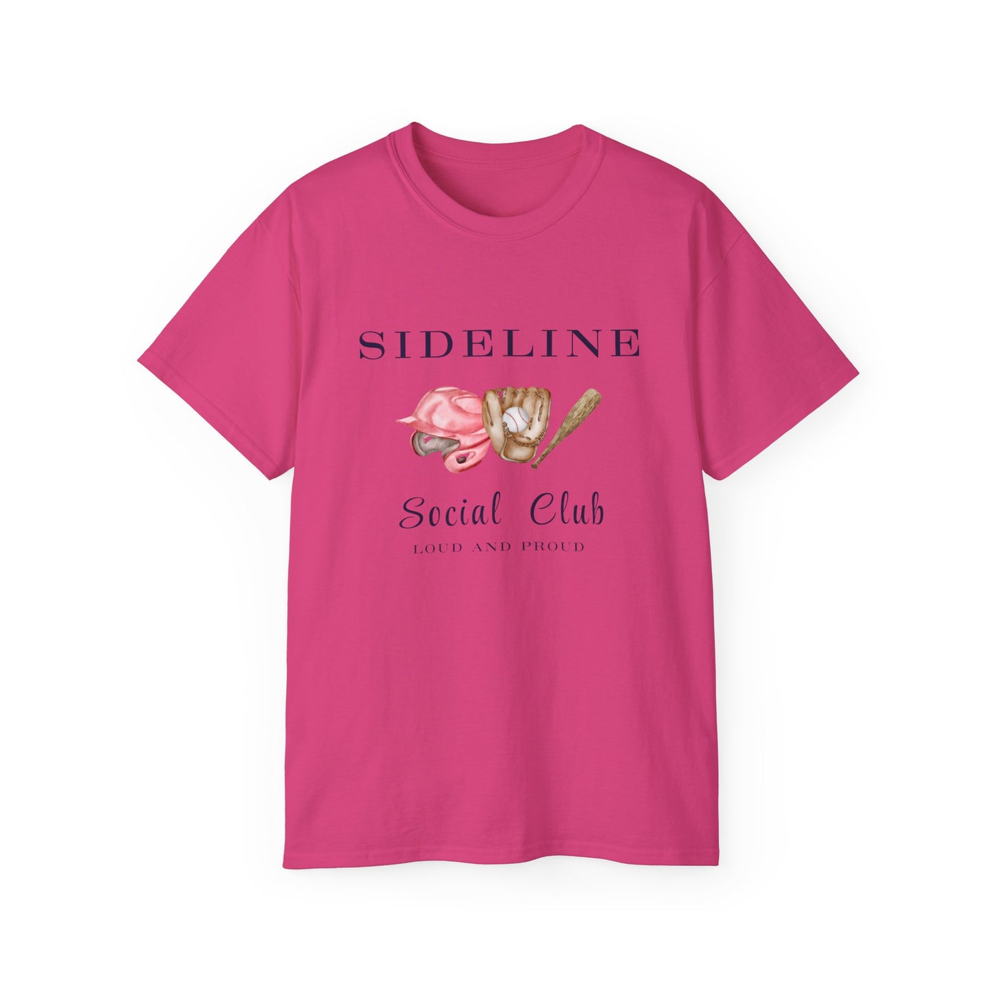 Mustangs Sideline Social Club Tee - Unisex Ultra Cotton T-Shirt