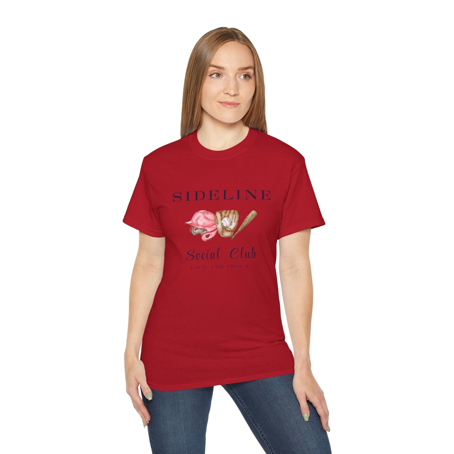 Mustangs Sideline Social Club Tee - Unisex Ultra Cotton T-Shirt