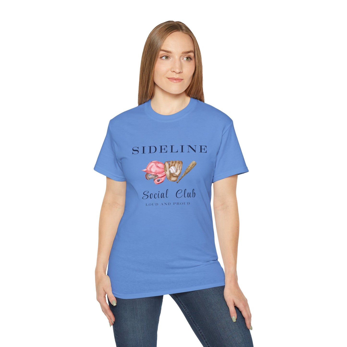 Mustangs Sideline Social Club Tee - Unisex Ultra Cotton T-Shirt