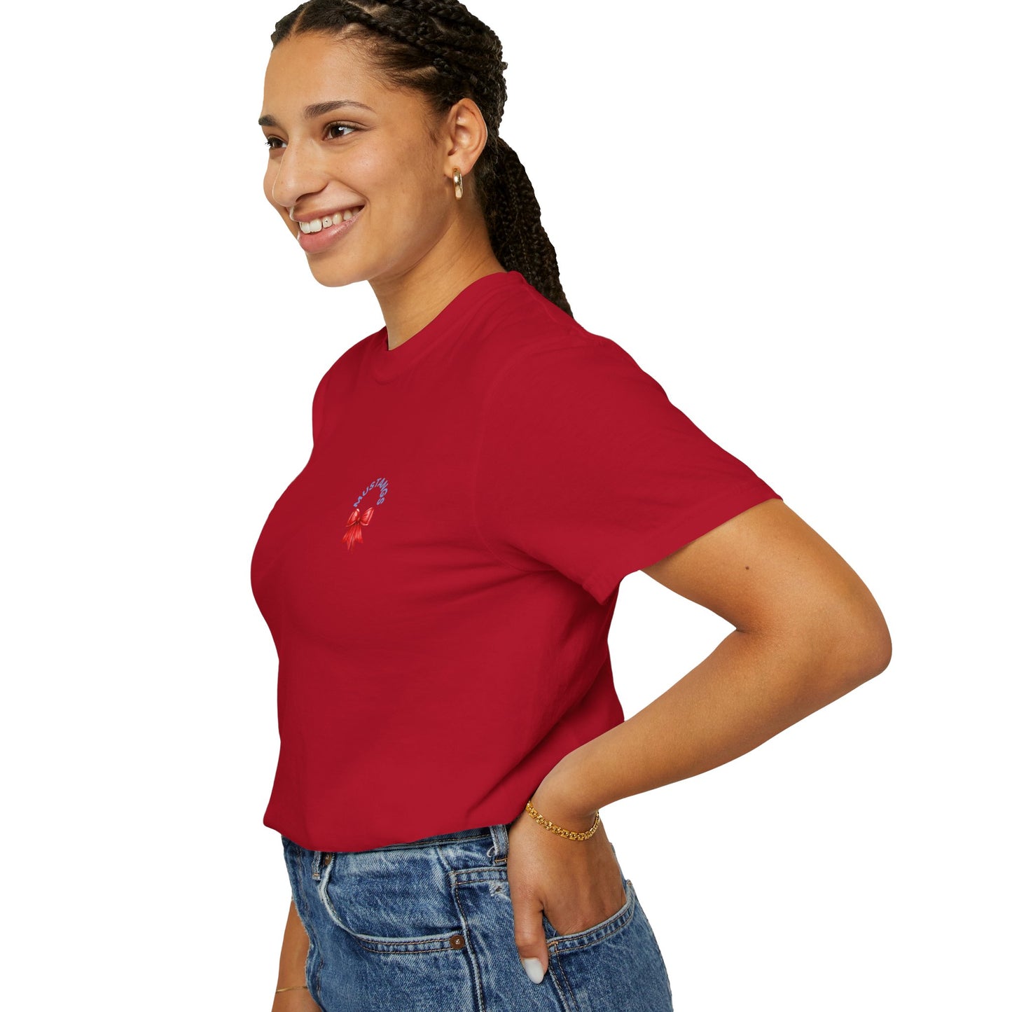 Mustangs Gift Bow Unisex T-Shirt - 100% Cotton