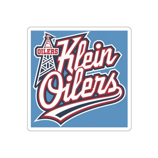 Klein Oilers Die-Cut Stickers - Vibrant Team Spirit Decal for Fans