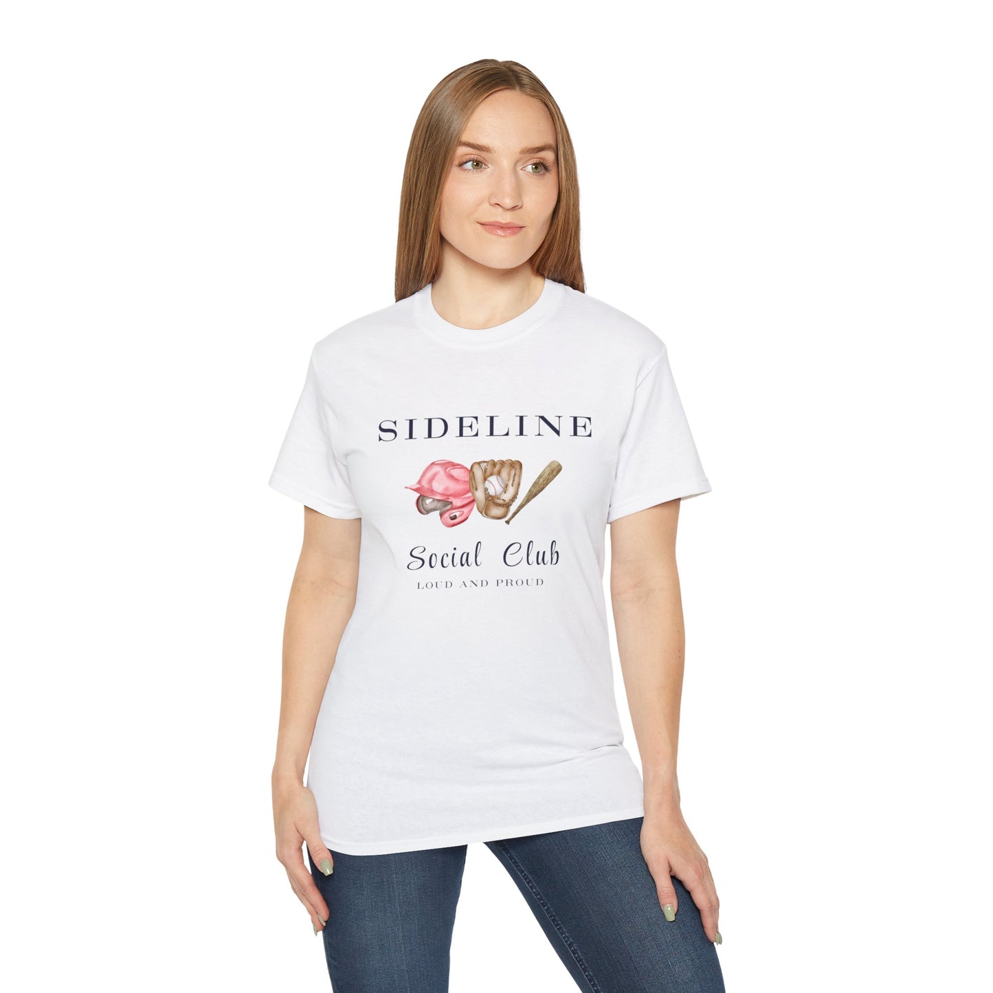 Mustangs Sideline Social Club Tee - Unisex Ultra Cotton T-Shirt