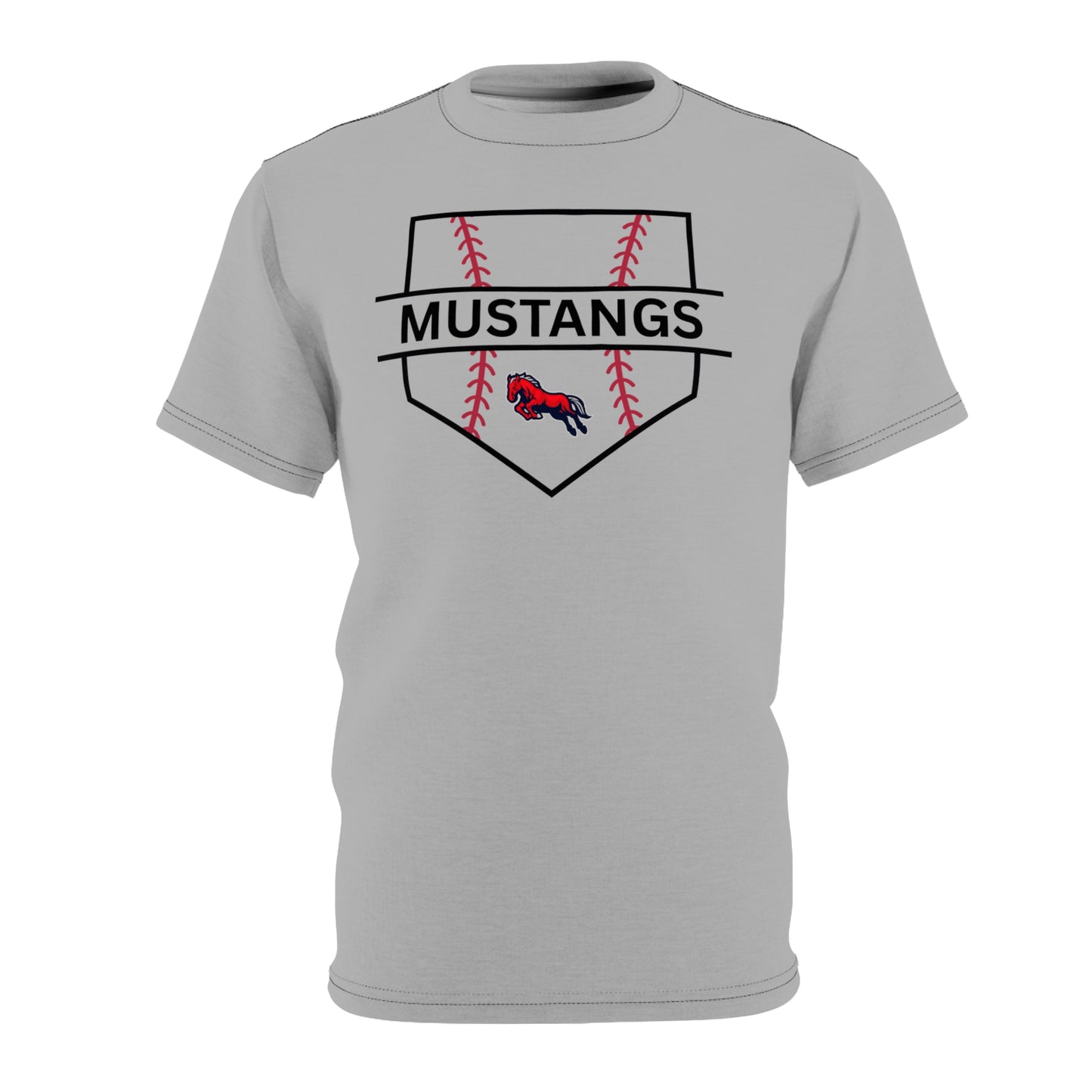 Mustangs Home Plate Unisex Adult Tee