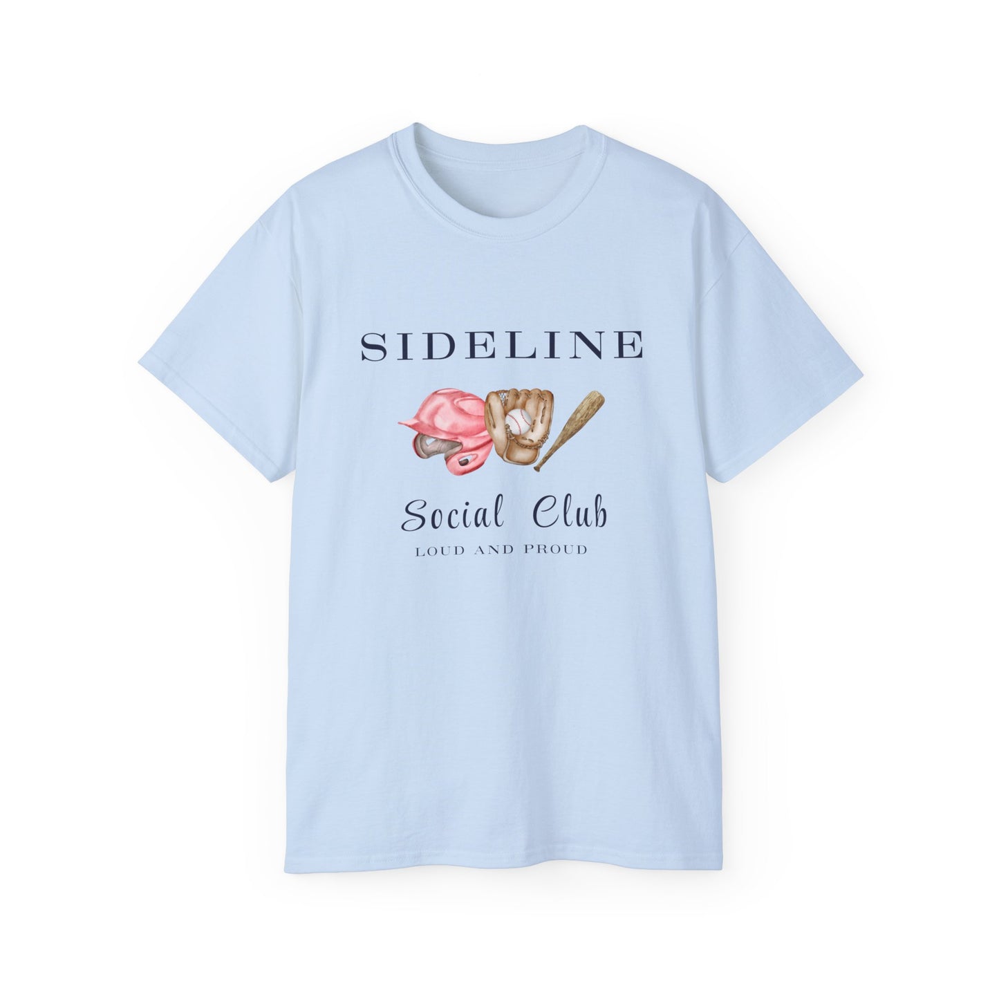 Mustangs Sideline Social Club Tee - Unisex Ultra Cotton T-Shirt