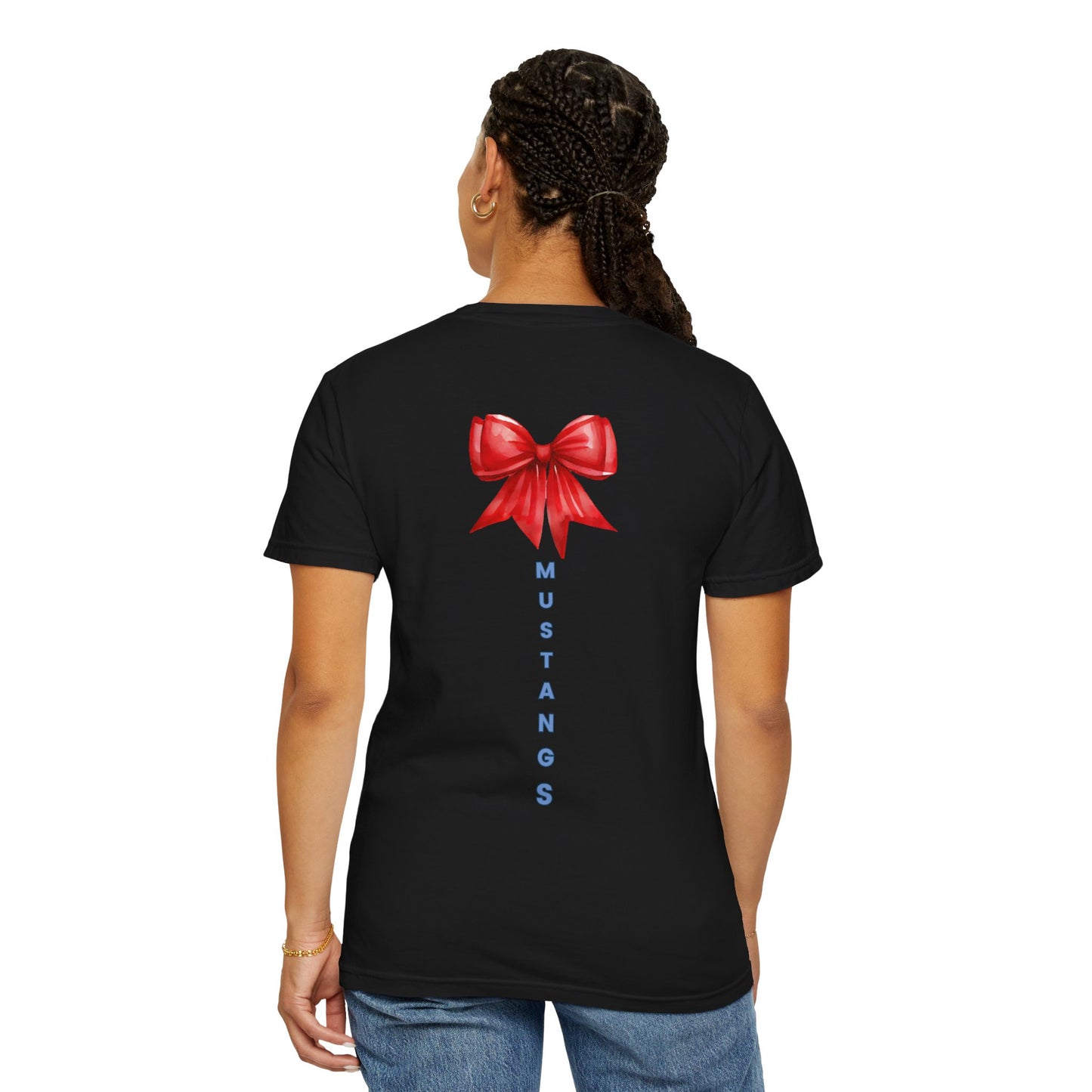 Mustangs Gift Bow Unisex T-Shirt - 100% Cotton