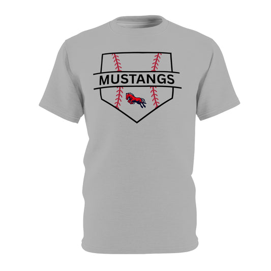 Mustangs Home Plate Unisex Adult Tee