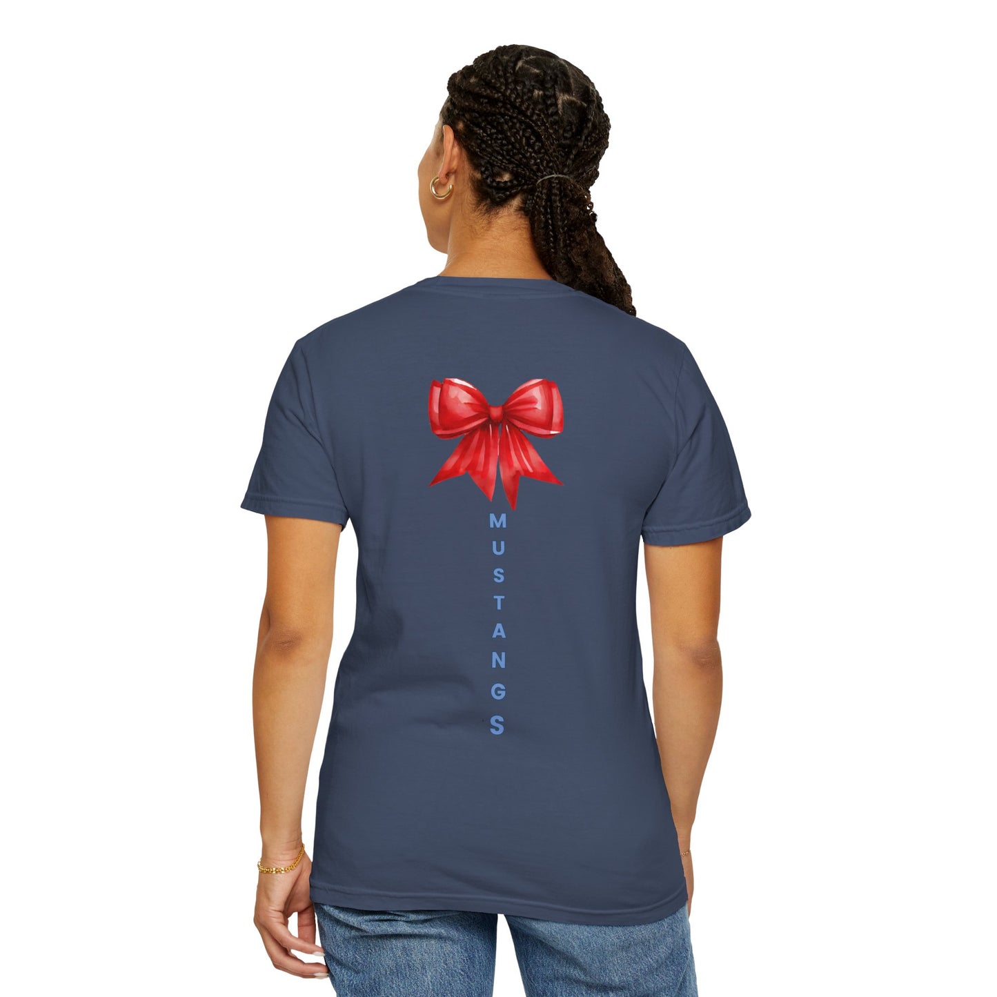 Mustangs Gift Bow Unisex T-Shirt - 100% Cotton