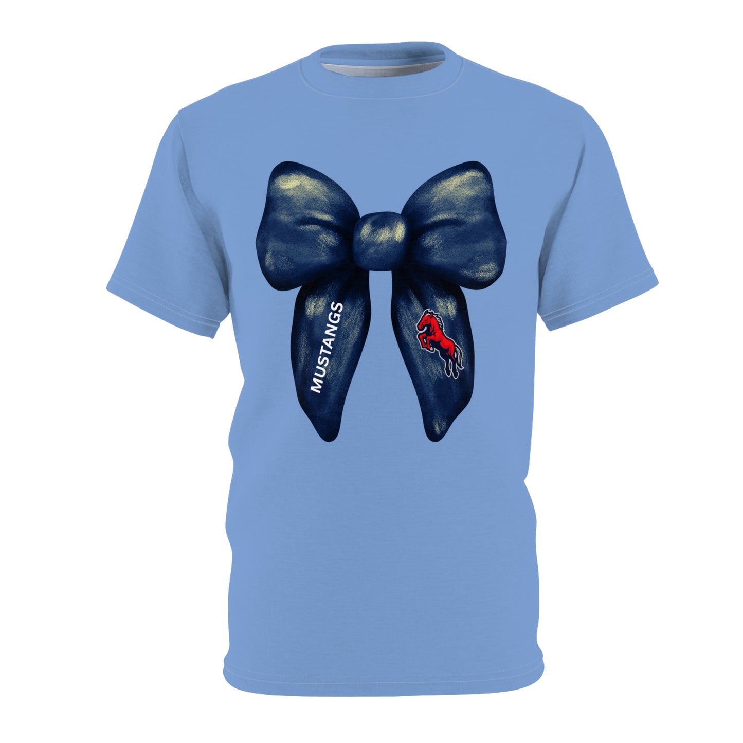 Mustangs Large Bow Unisex Adult Tee