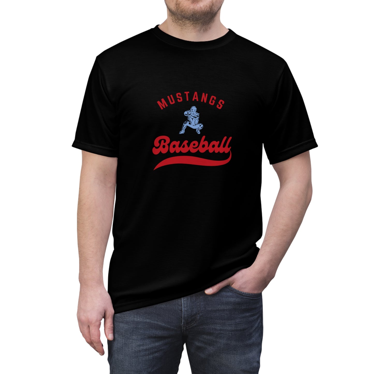 Mustangs Baseball Unisex Adult Tee