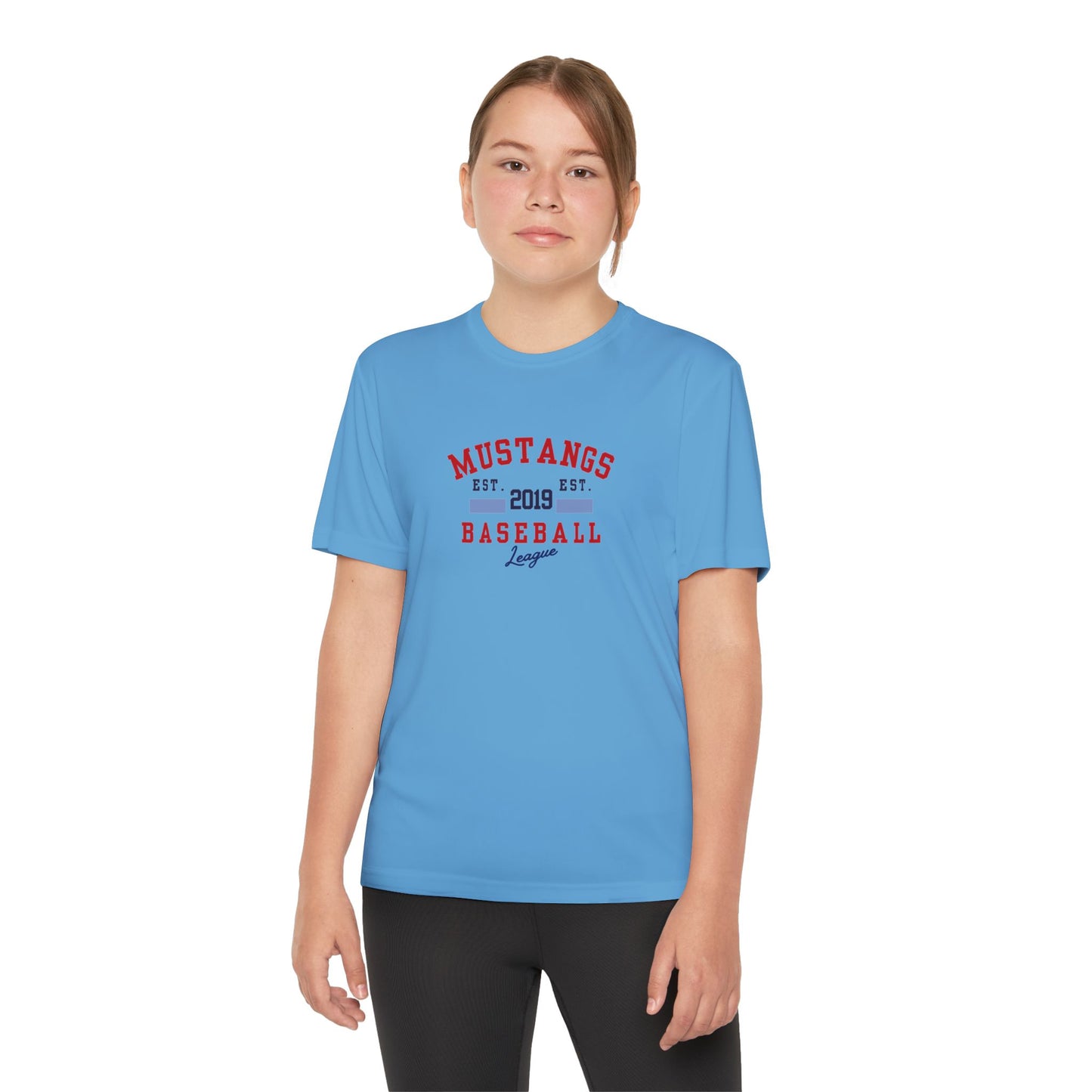 Mustangs Baseball EST. Youth Tee