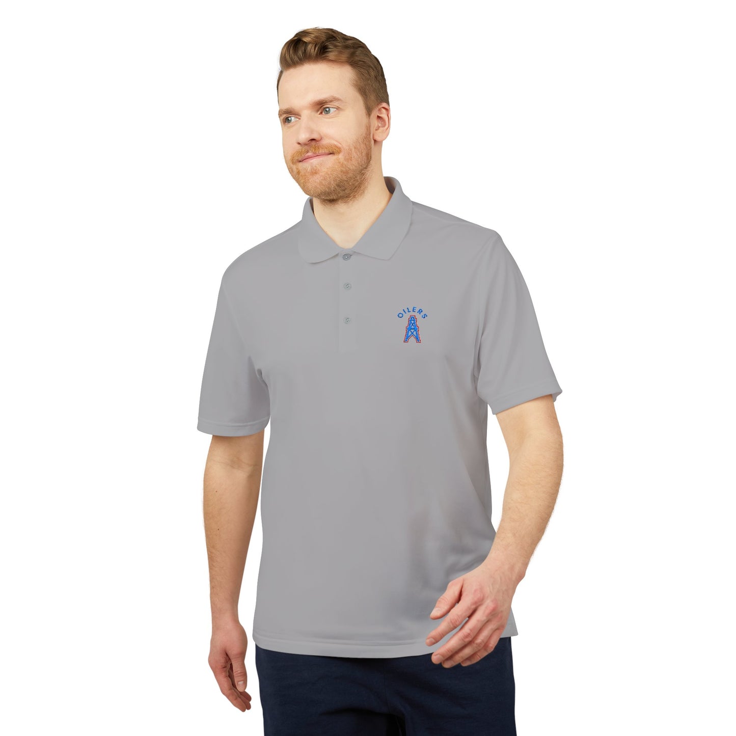 Oilers-Adidas Unisex Performance Polo