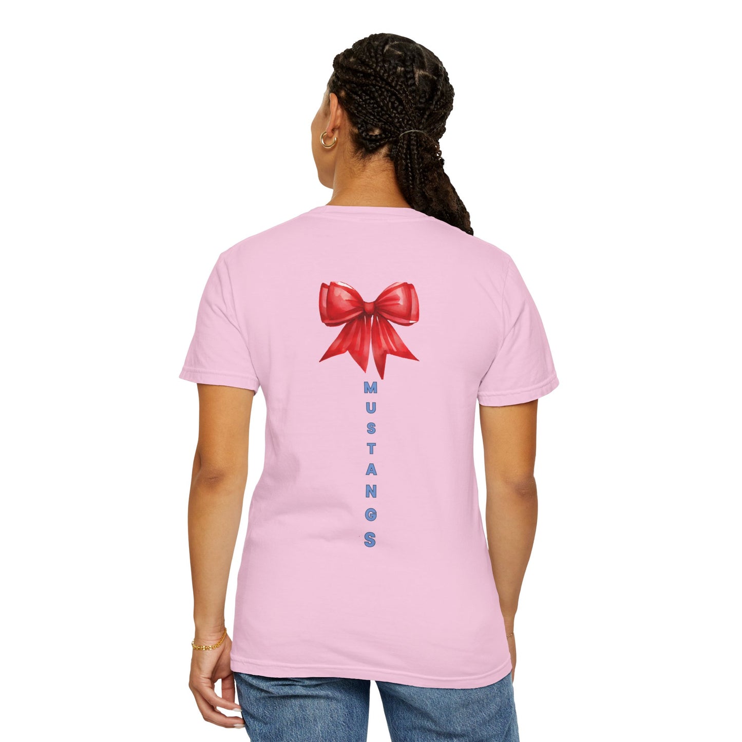 Mustangs Gift Bow Unisex T-Shirt - 100% Cotton