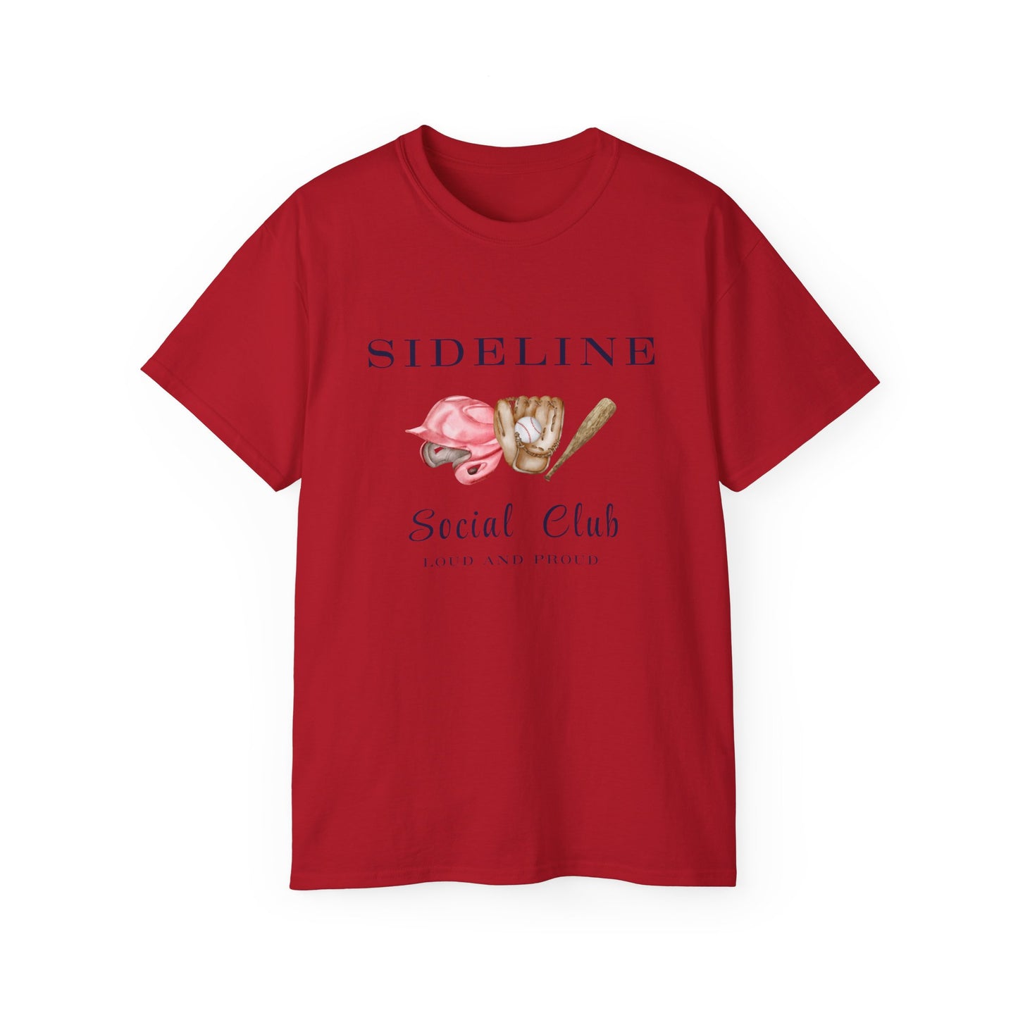 Mustangs Sideline Social Club Tee - Unisex Ultra Cotton T-Shirt