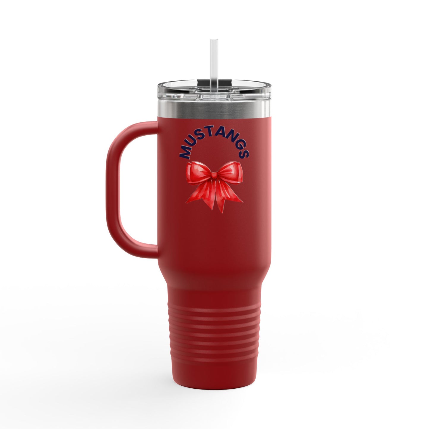 Mustangs Bow Personalized Insulated Travel Mug - 40oz