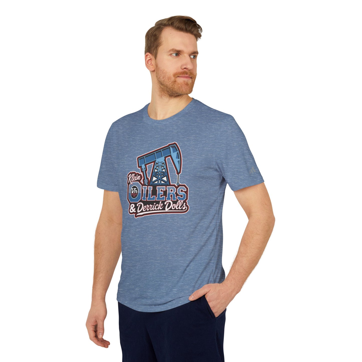 Adidas-Klein Oilers & Derrick Dolls Adult Unisex Sport T-Shirt