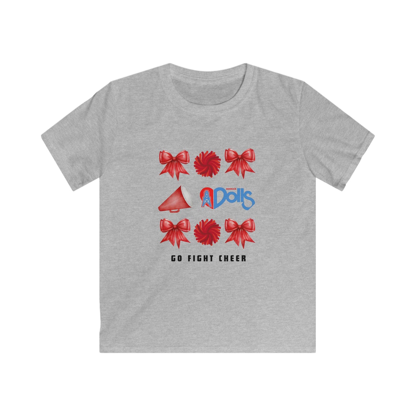 Go Fight Win! Kids Softstyle Tee-cotton