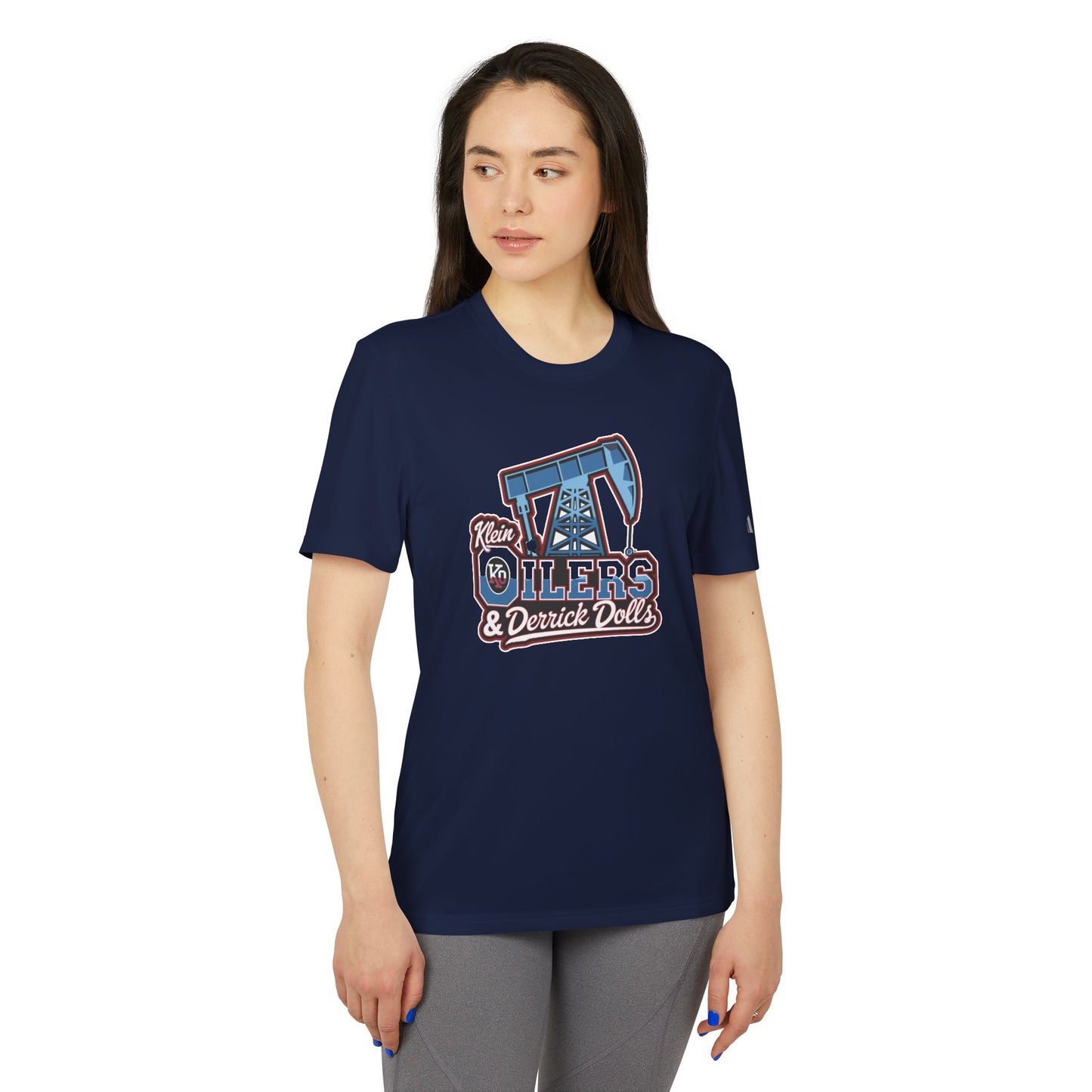 Adidas-Klein Oilers & Derrick Dolls Adult Unisex Sport T-Shirt