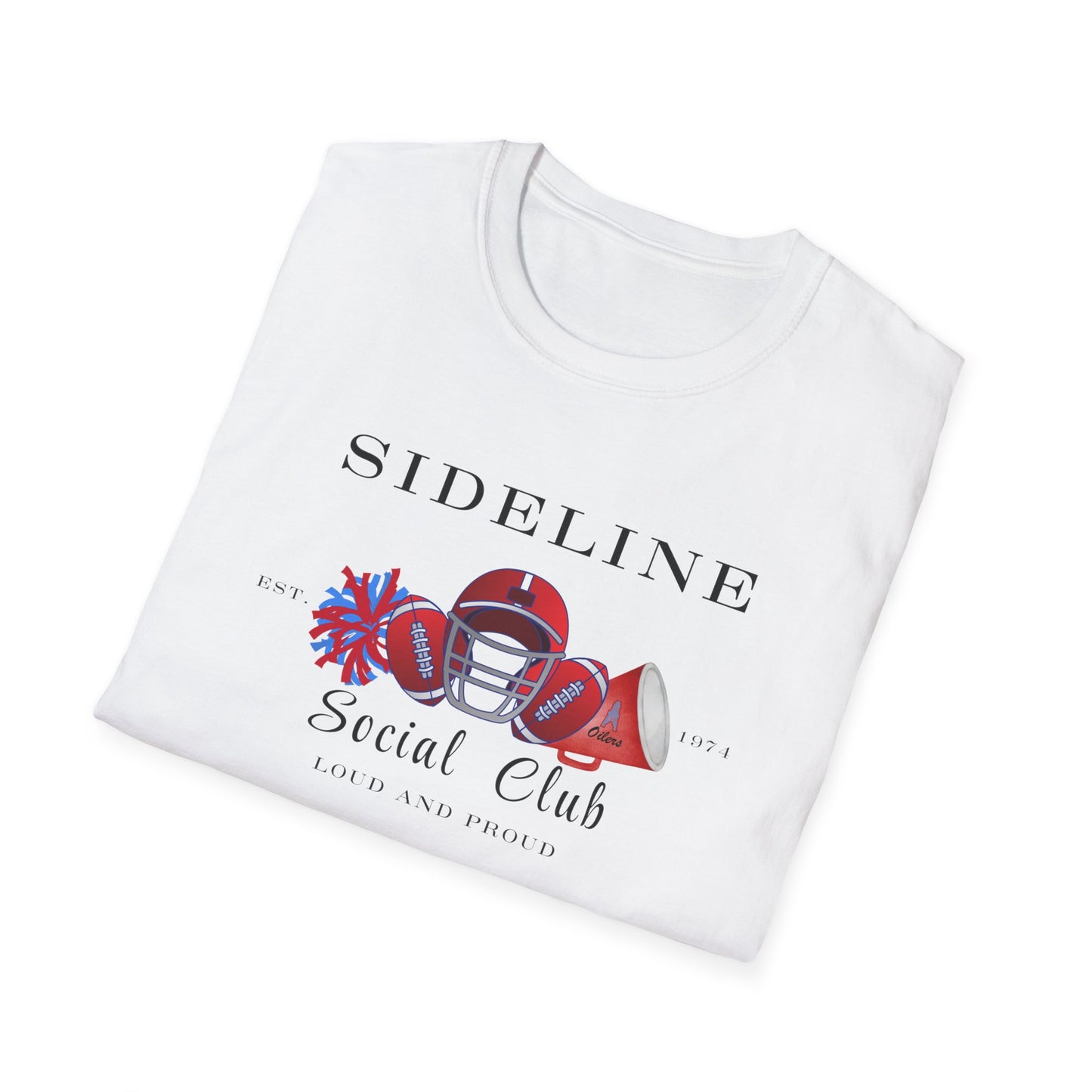 Football Sideline Squad Unisex Softstyle T-Shirt Adult