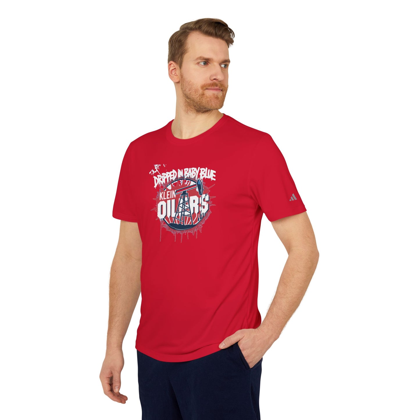 Adidas- Dripped in Blue Adult Unisex Sport T-Shirt