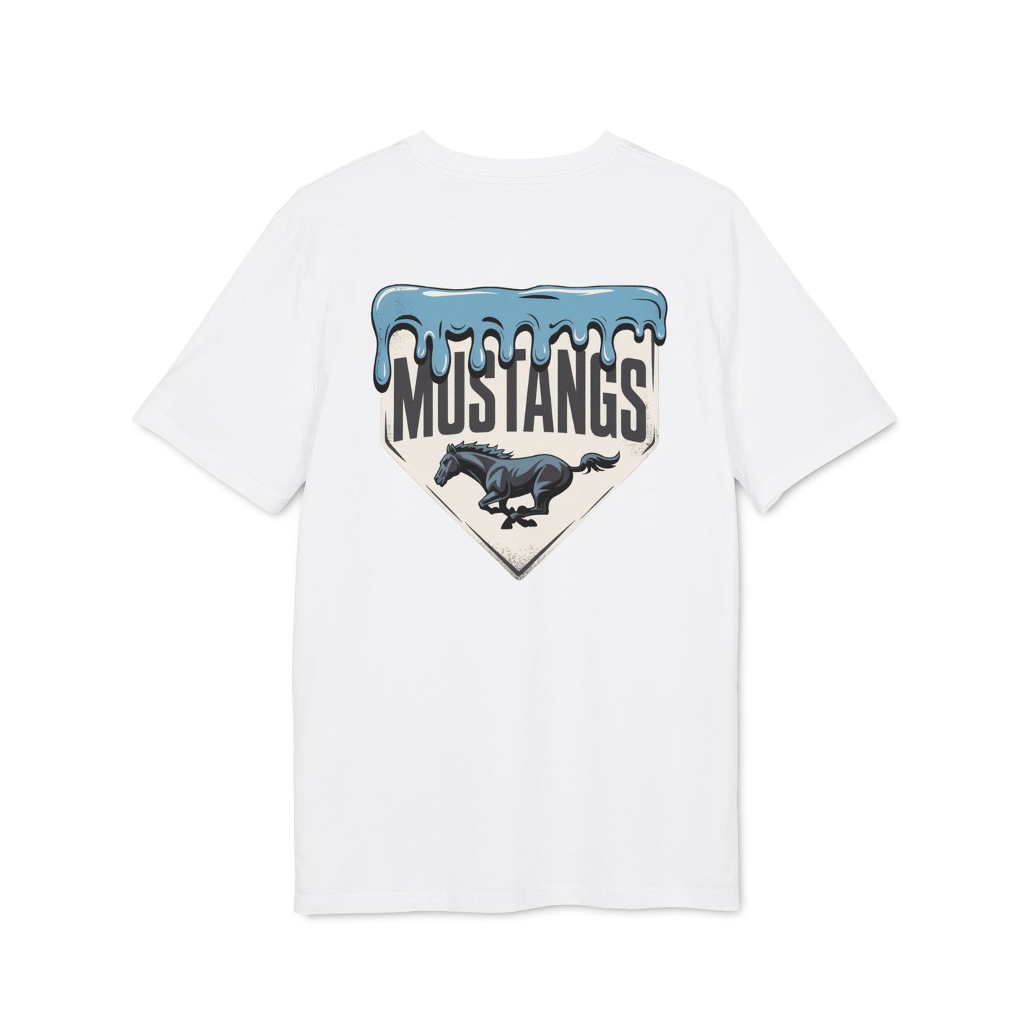 Mustangs Drip Unisex Baseball Team T-Shirt ~ Cotton