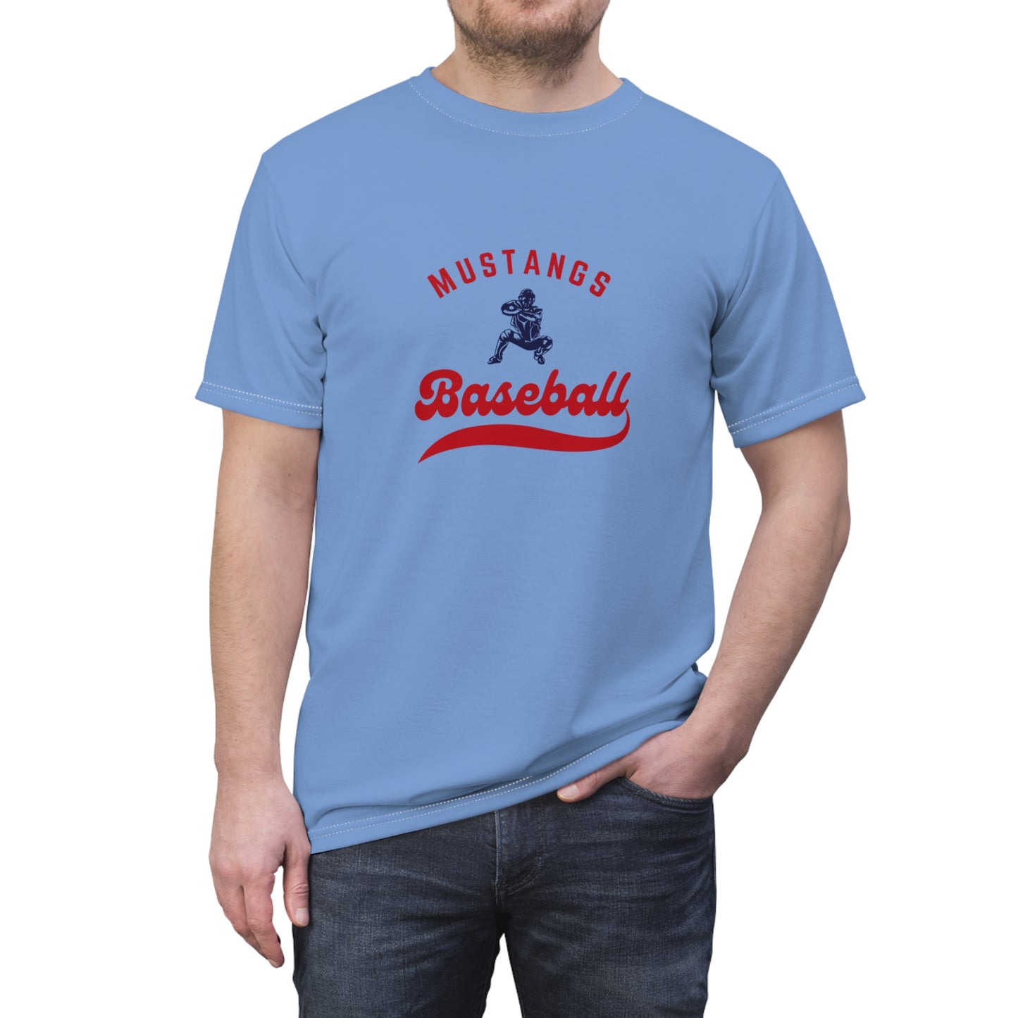 Mustangs Baseball Unisex Adult Tee