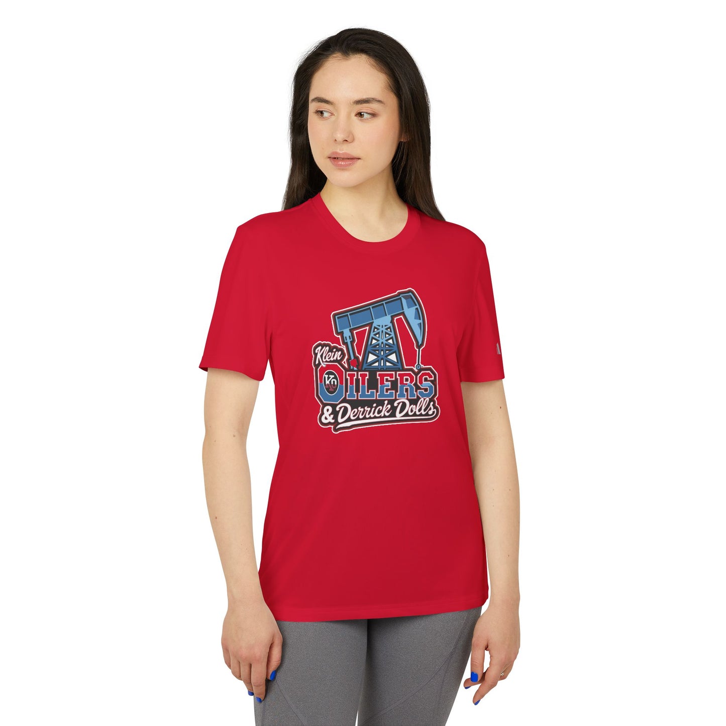 Adidas-Klein Oilers & Derrick Dolls Adult Unisex Sport T-Shirt