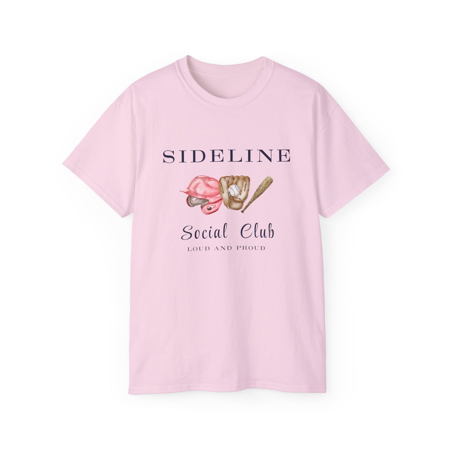 Mustangs Sideline Social Club Tee - Unisex Ultra Cotton T-Shirt