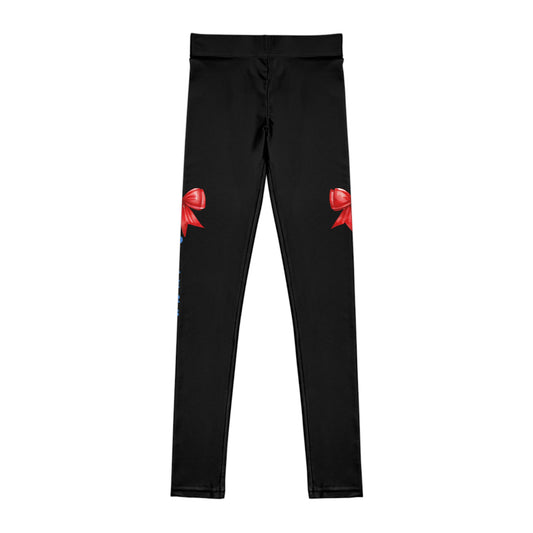 Oilers Bow-Youth Leggings