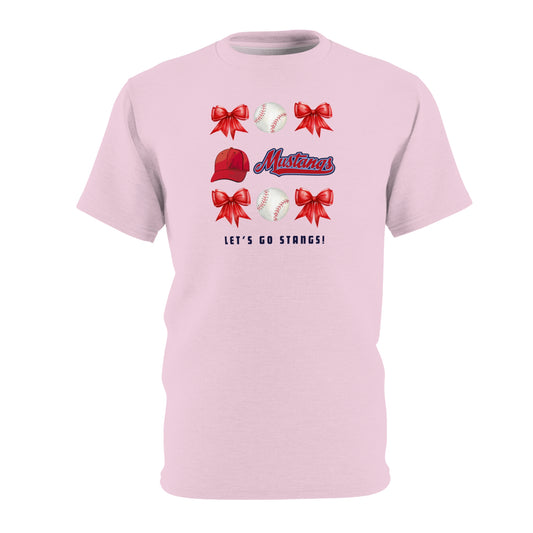 Go Stangs Bow Unisex Adult Tee