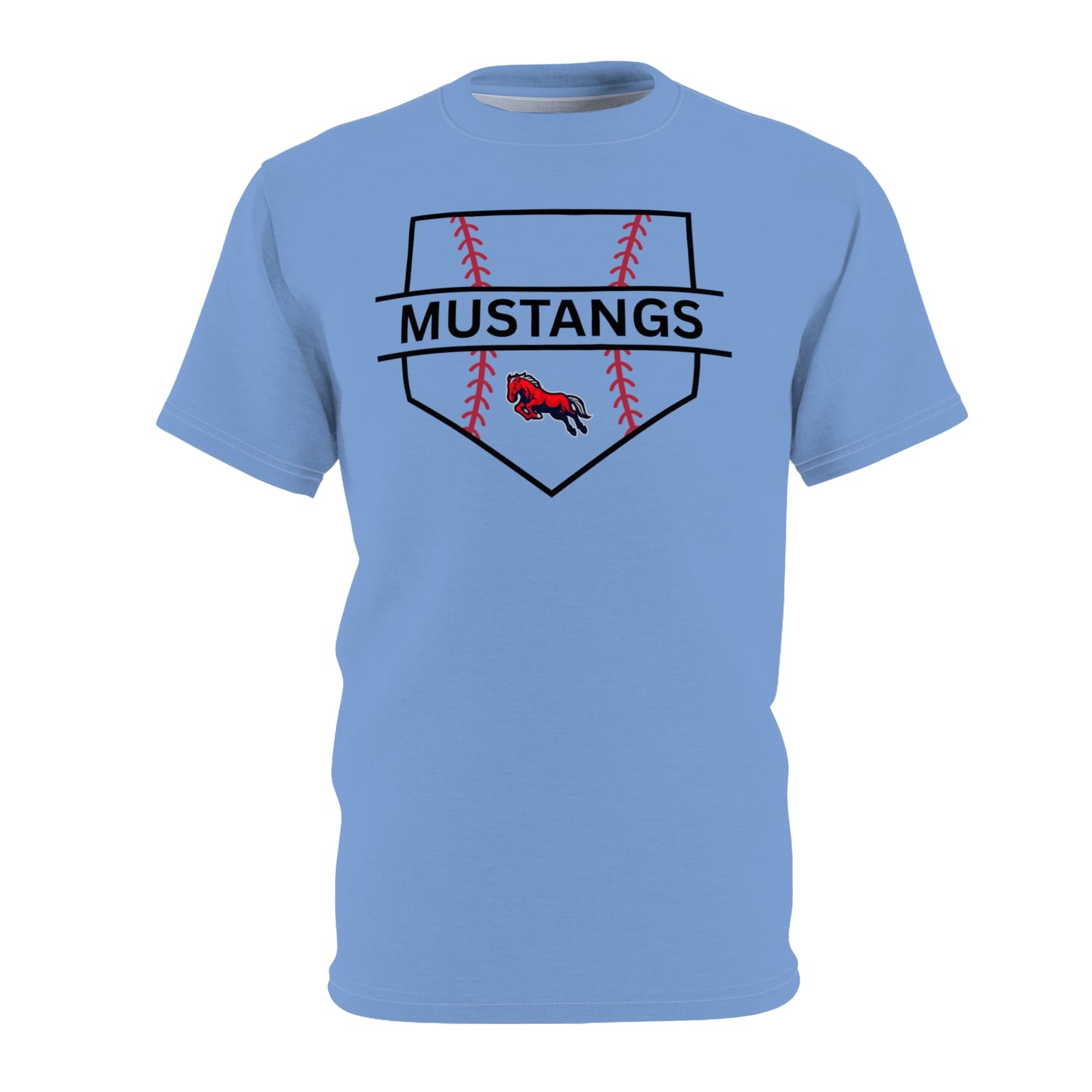 Mustangs Home Plate Unisex Adult Tee