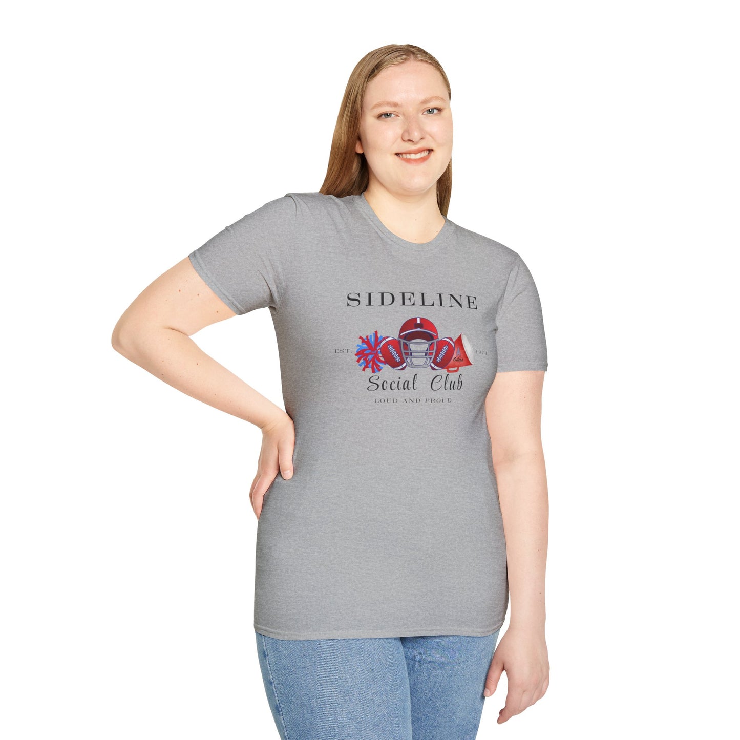 Football Sideline Squad Unisex Softstyle T-Shirt Adult