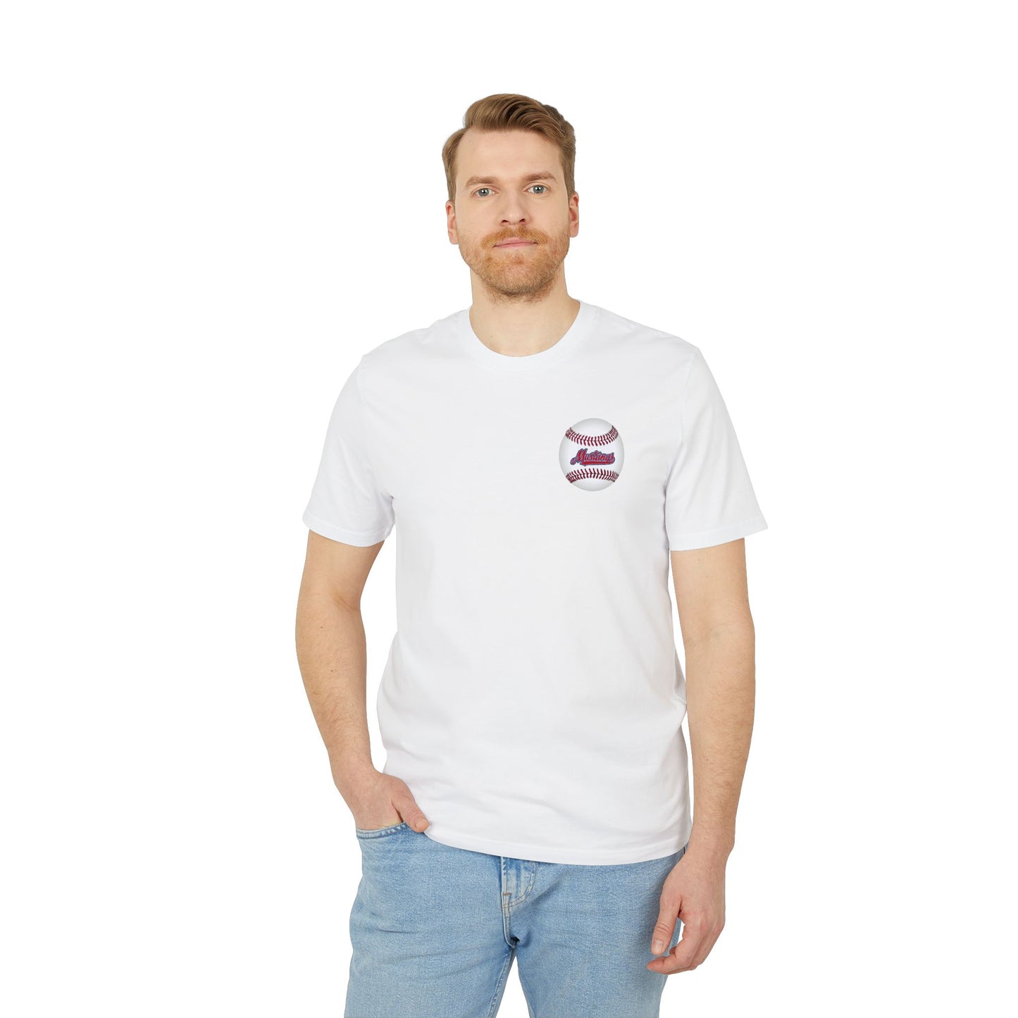 Mustangs Graffiti Unisex Baseball Team T-Shirt ~ Cotton