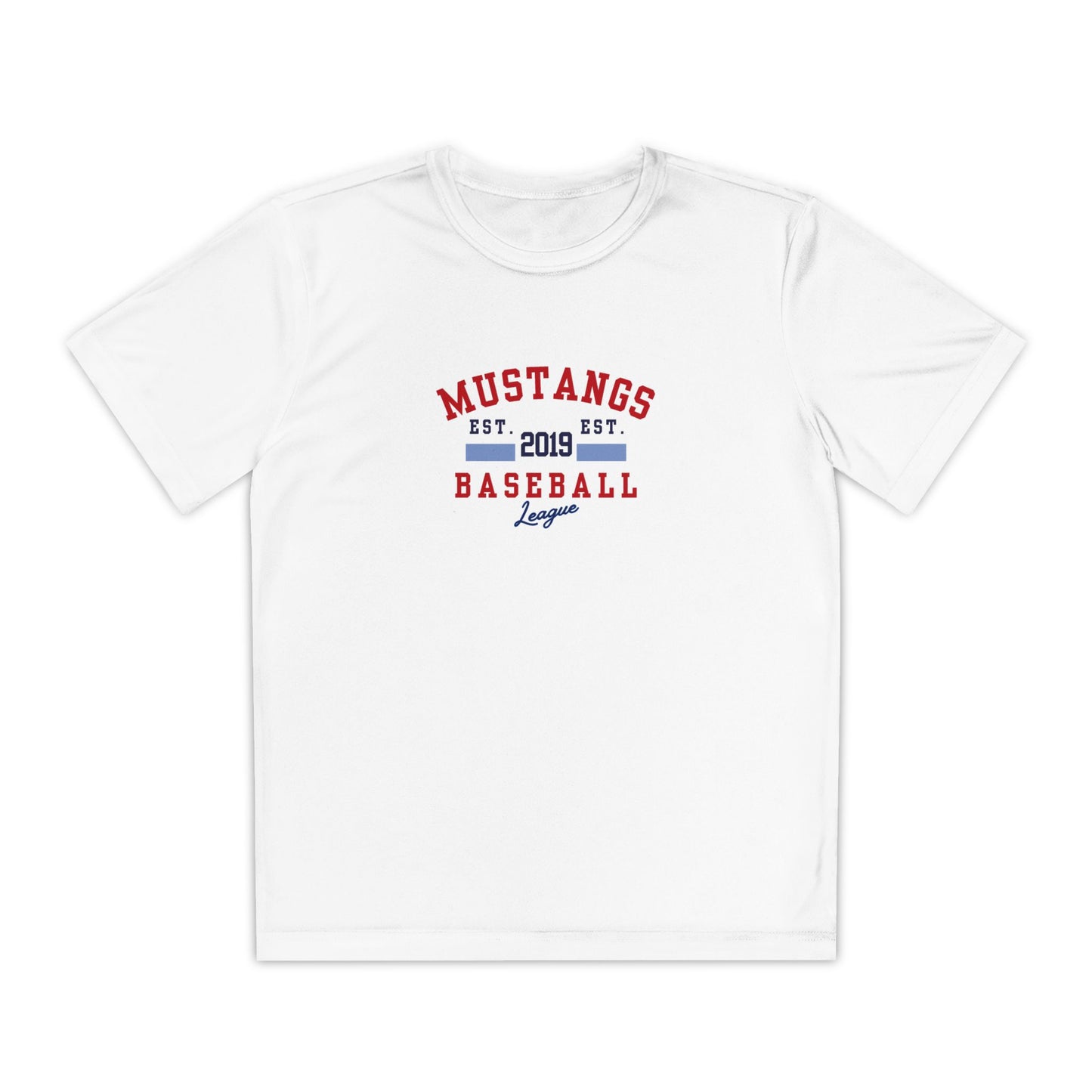 Mustangs Baseball EST. Youth Tee