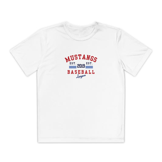 Mustangs Baseball EST. Youth Tee