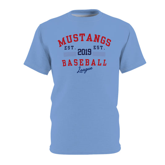 Mustangs Baseball EST. Unisex Adult Tee
