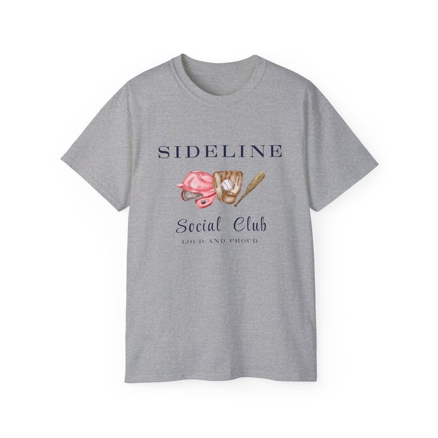 Mustangs Sideline Social Club Tee - Unisex Ultra Cotton T-Shirt