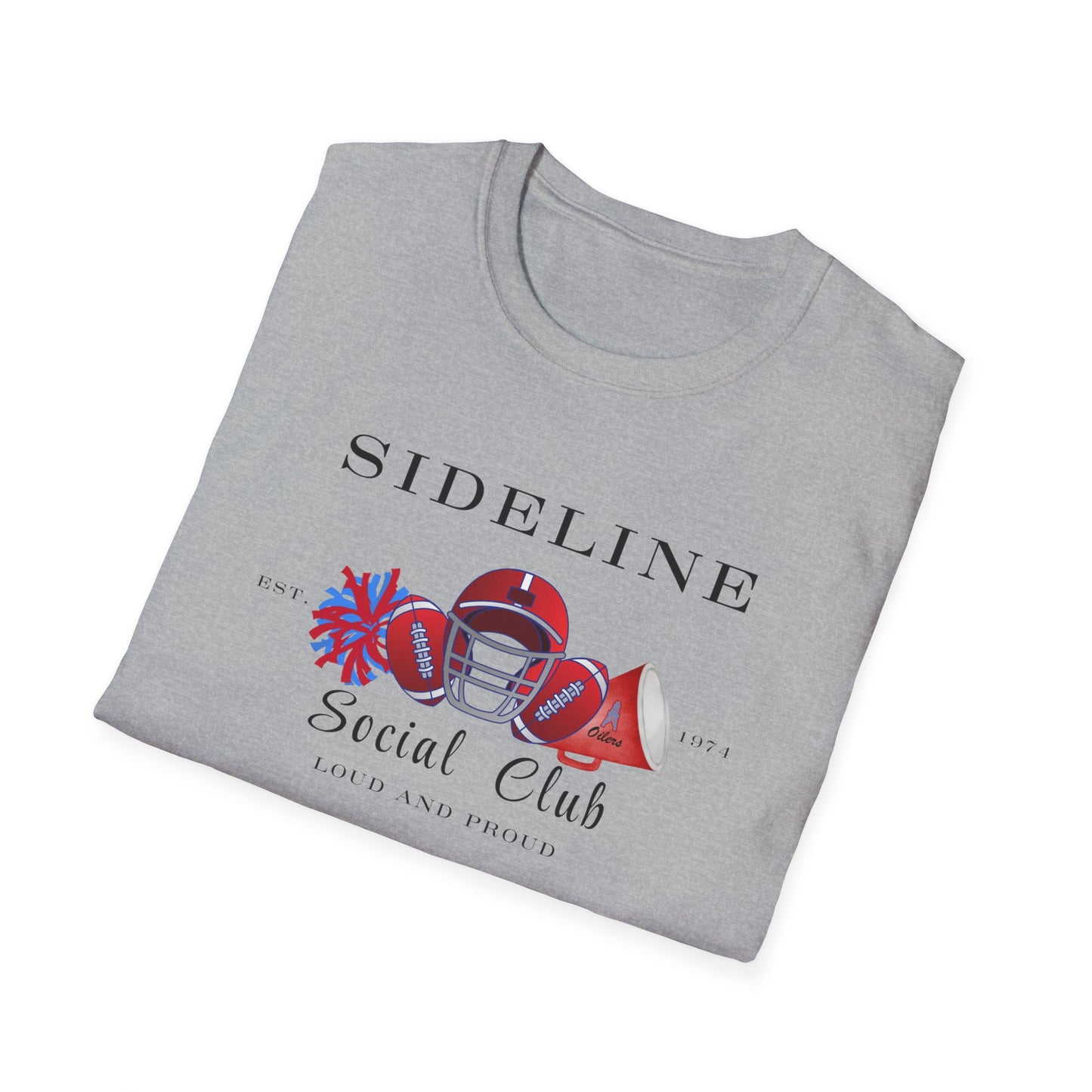 Football Sideline Squad Unisex Softstyle T-Shirt Adult