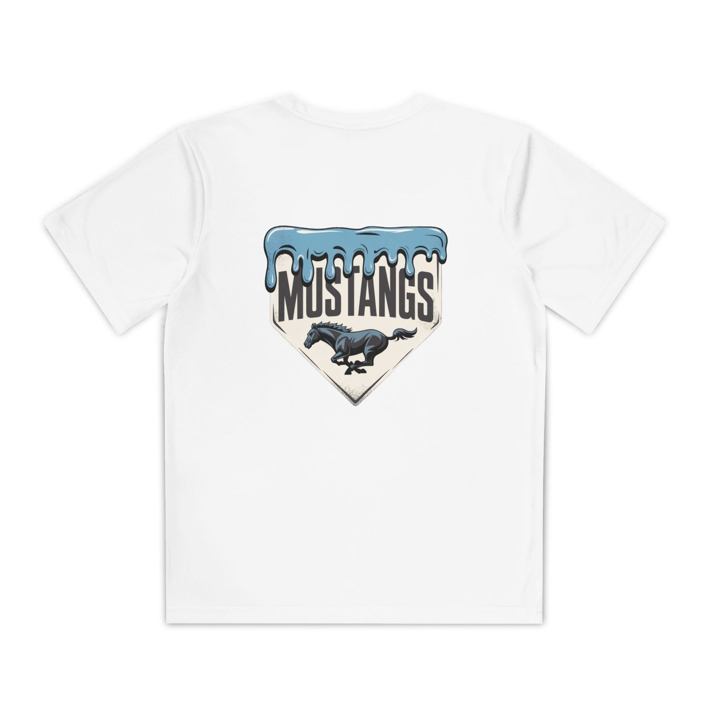 Mustangs Drip Baseball Youth Tee