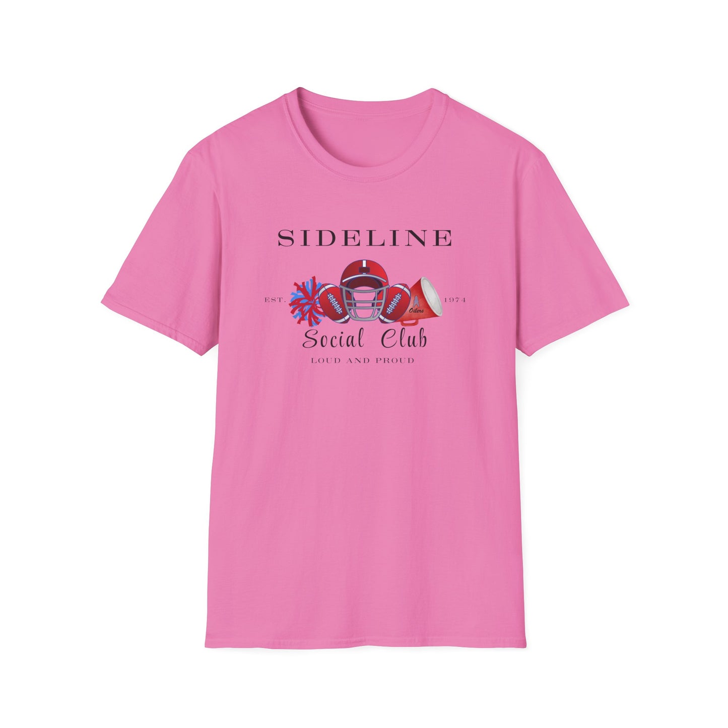 Football Sideline Squad Unisex Softstyle T-Shirt Adult