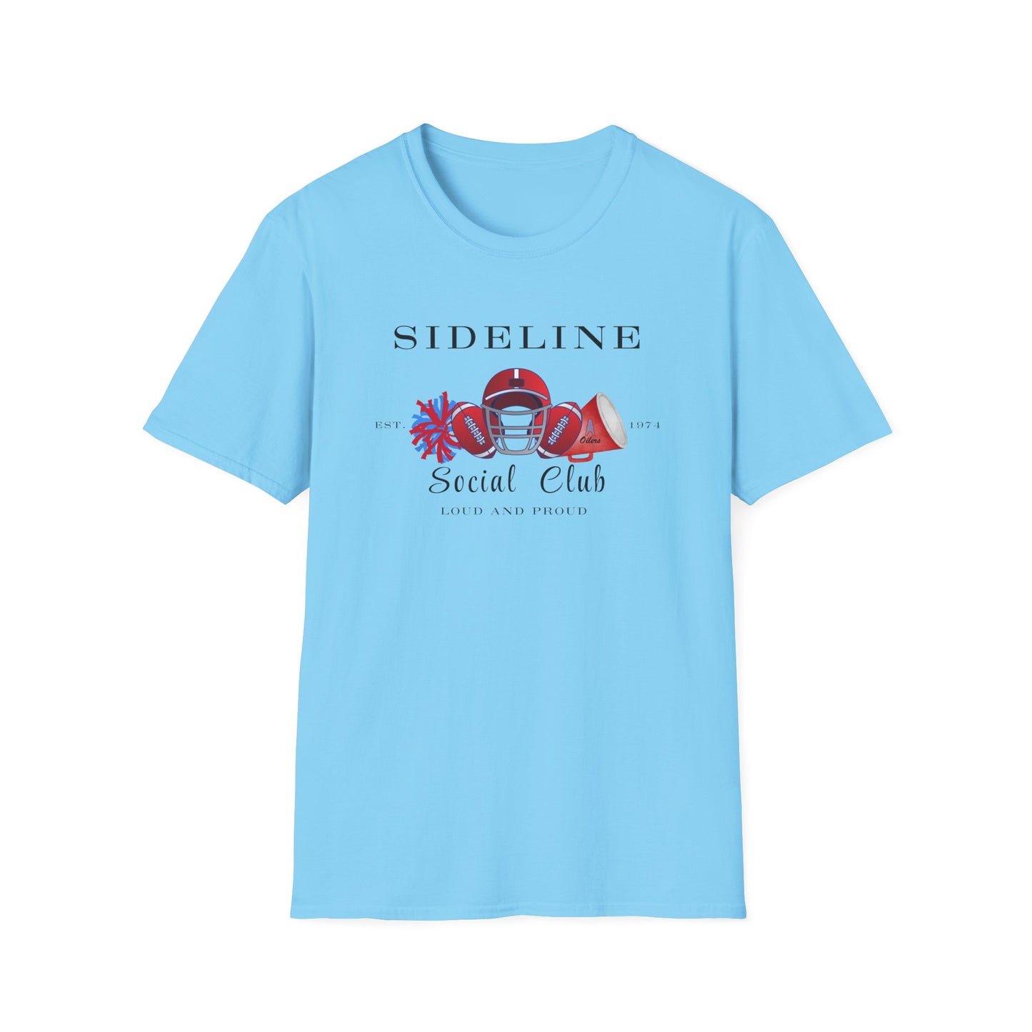 Football Sideline Squad Unisex Softstyle T-Shirt Adult