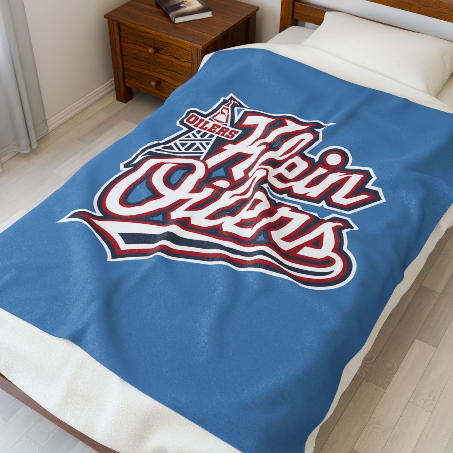 Klein Oilers Velveteen Plush Blanket - Cozy Sports Throw for Fans