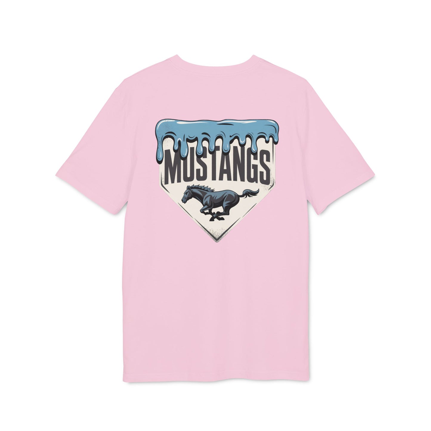 Mustangs Drip Unisex Baseball Team T-Shirt ~ Cotton