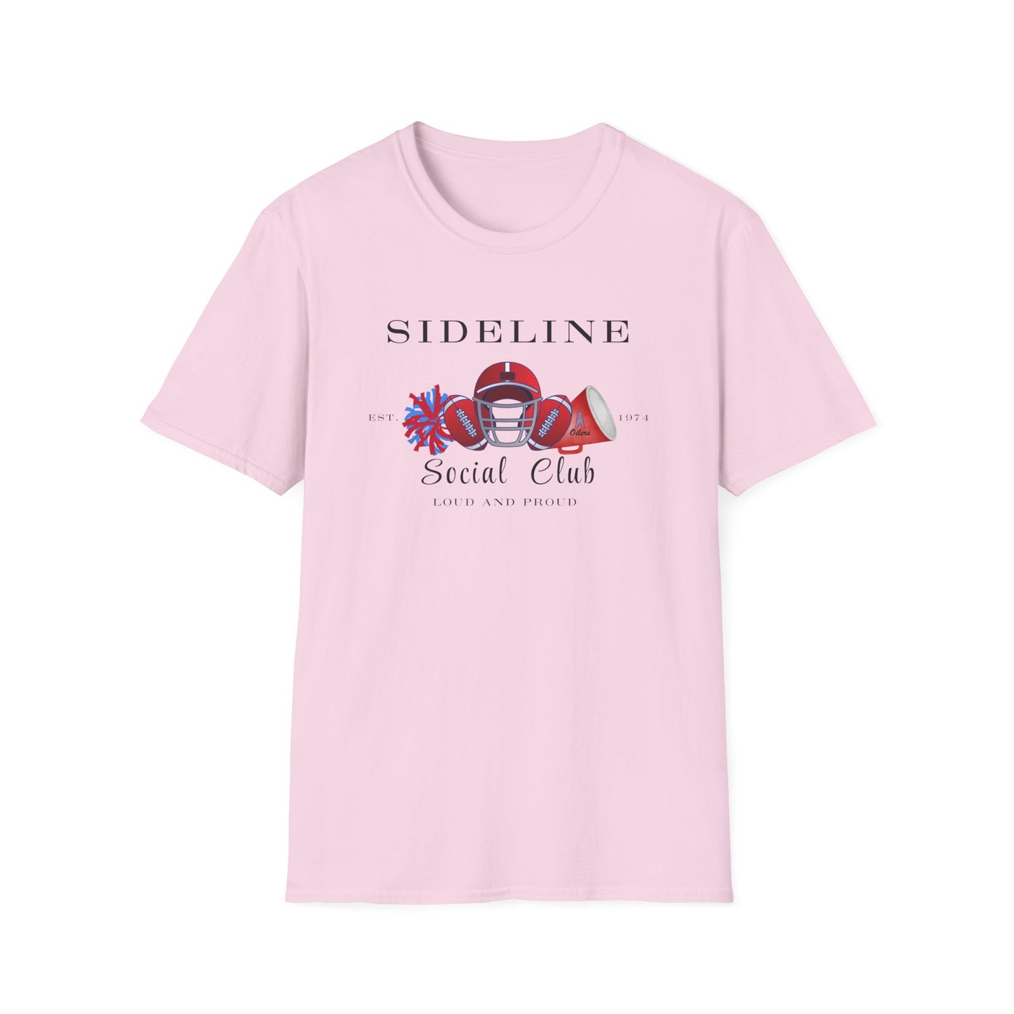 Football Sideline Squad Unisex Softstyle T-Shirt Adult