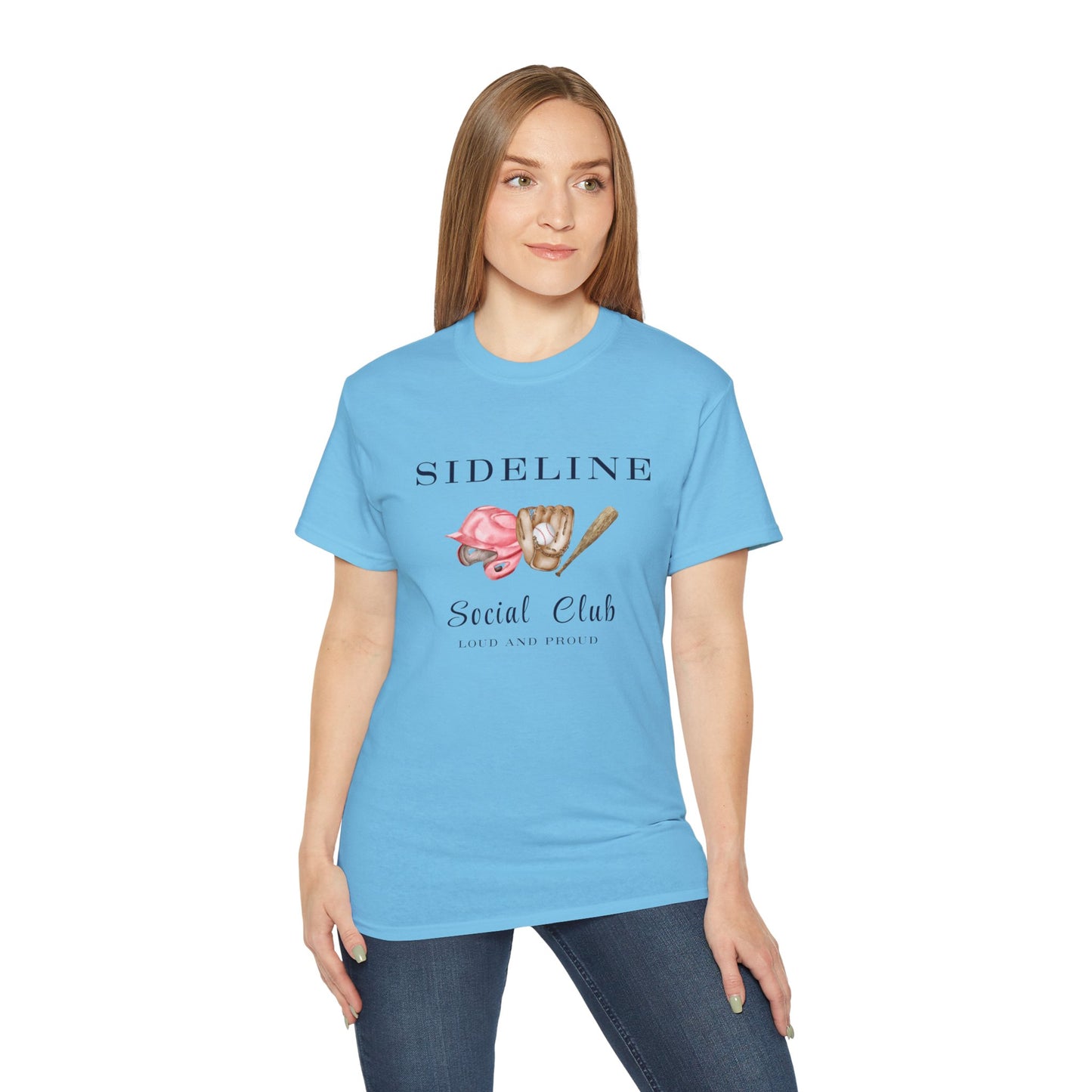 Mustangs Sideline Social Club Tee - Unisex Ultra Cotton T-Shirt