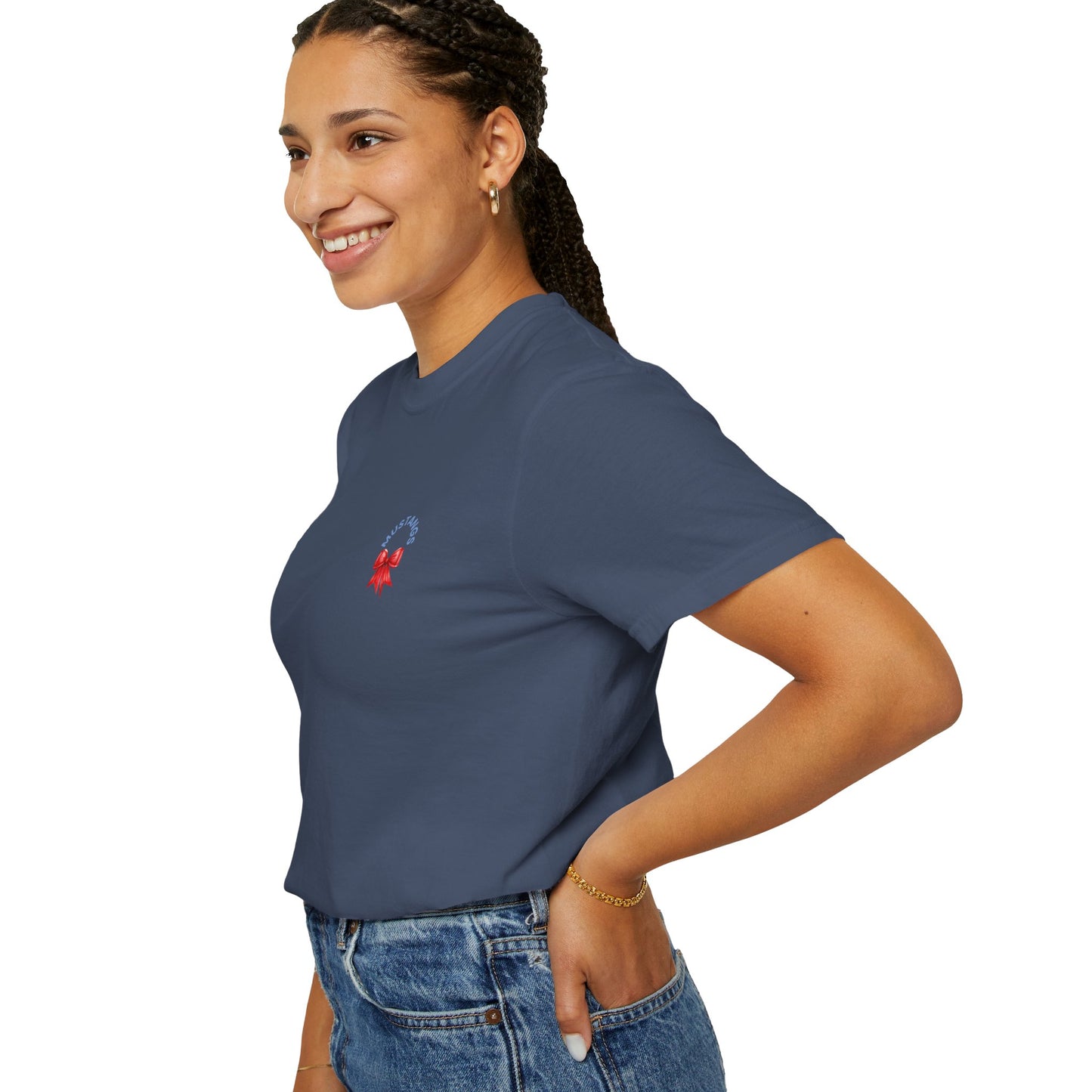 Mustangs Gift Bow Unisex T-Shirt - 100% Cotton